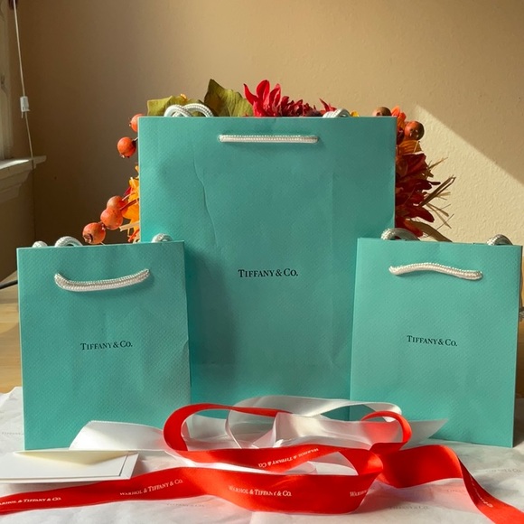 🎀 TIFFANY & CO. BAG AND RIBBON BUNDLE 🎀 NWOT 🎀 - Picture 9 of 16